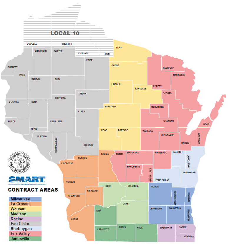 Wisconsin color-coded Map with counties.PNG